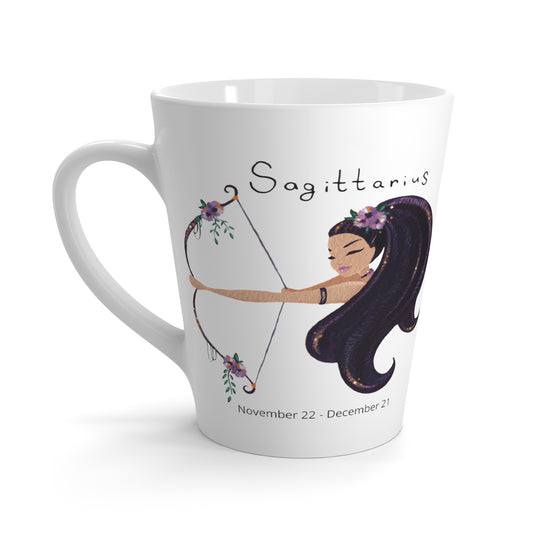 Sagittarius Woman Zodiac Latte Mug