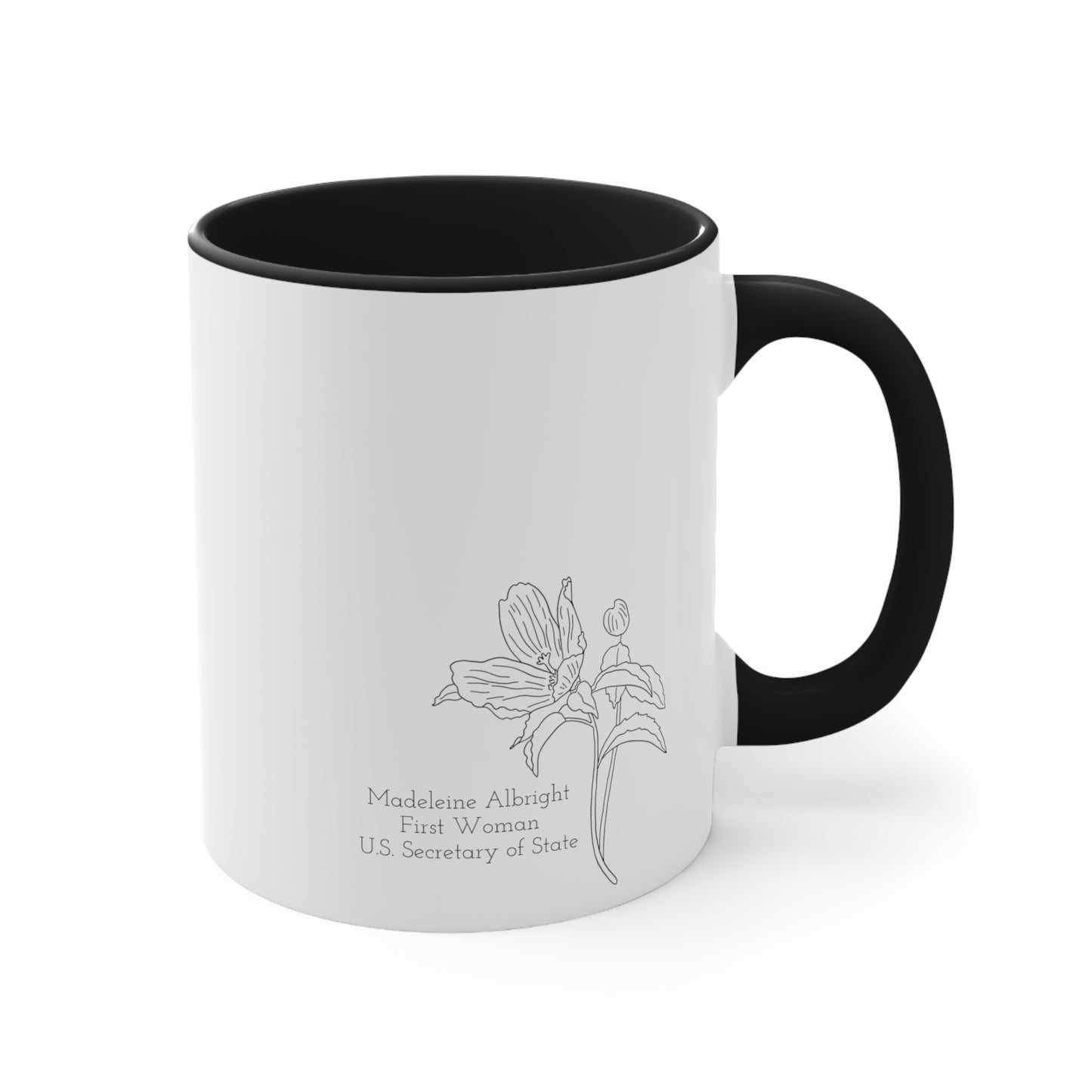 "I'm not going to be silent" First Women Accent Coffee Mug, 11oz