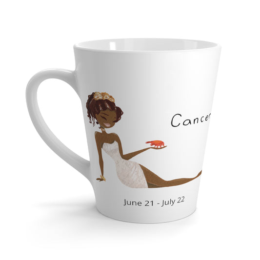 Cancer Woman Zodiac Latte Mug