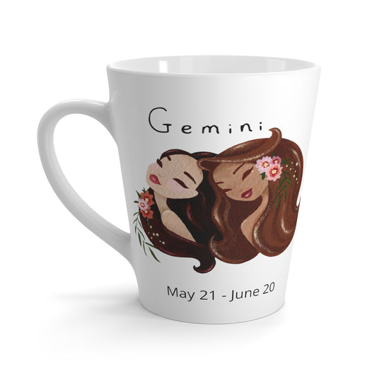 Gemini Woman Zodiac Latte Mug