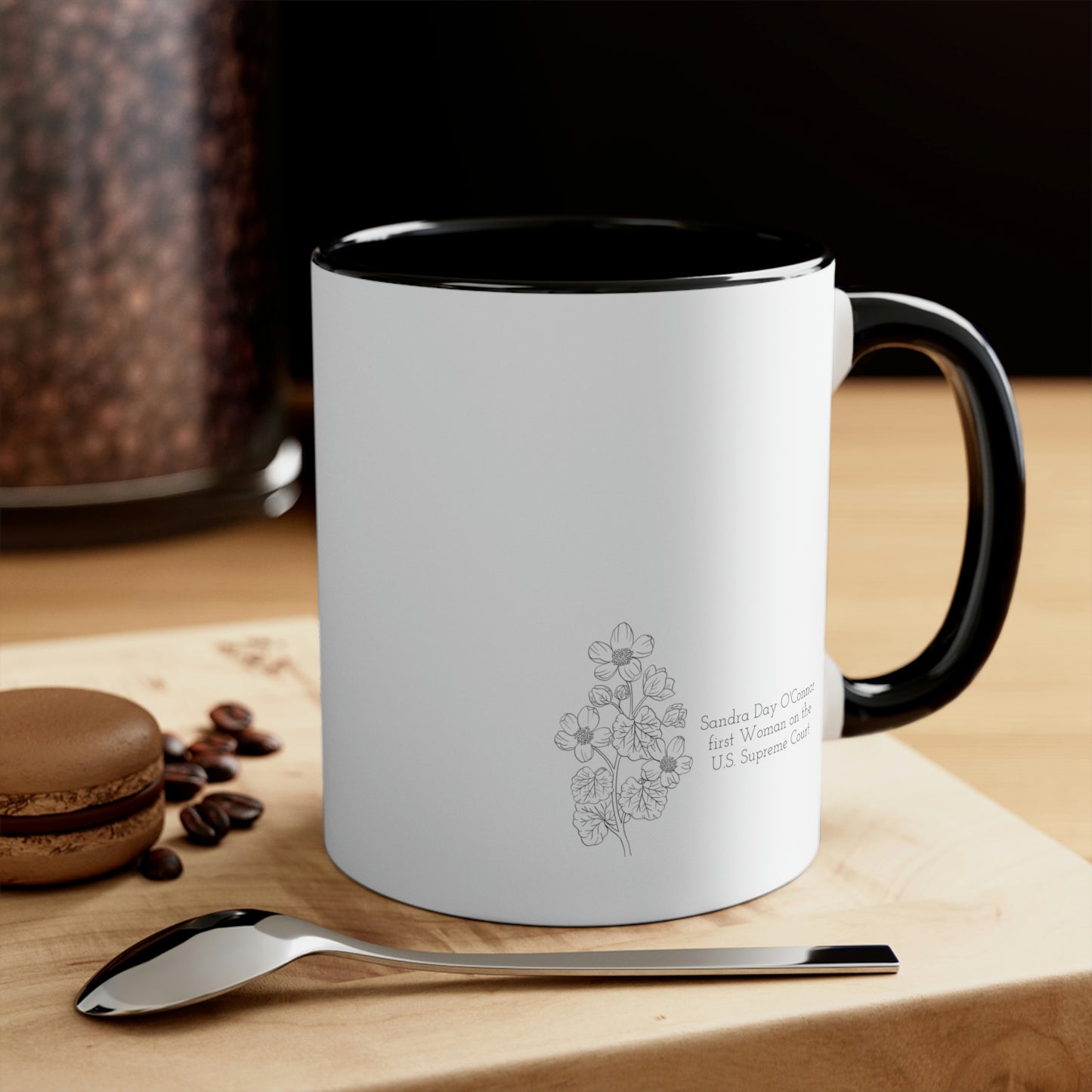 "No time left for you as a woman" Accent Coffee Mug, 11oz