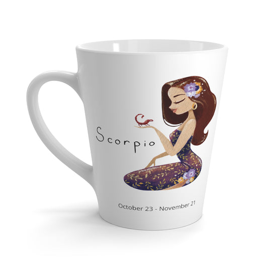 Scorpio Woman Zodiac Latte Mug